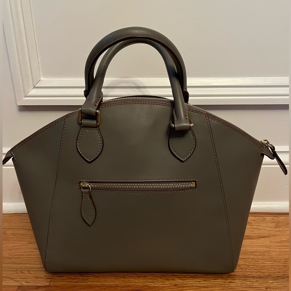 Dooney & Bourke Gray Alto Sabrina MB07A Satchel Handbag Detach Shoulder Strap